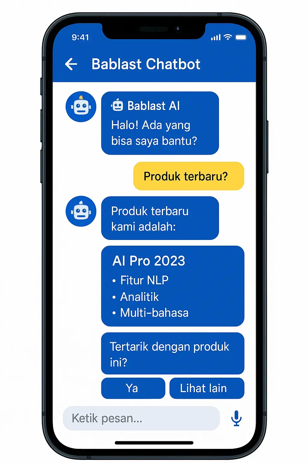 AI Chatbot Bablast Demo